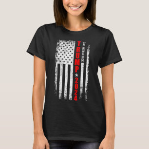 Camiseta Donald Trump 2024 recuperó la bandera estadouniden