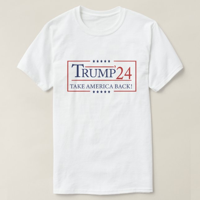Camiseta Donald Trump 2024 retrotrae a Estados Unidos a las (Diseño del anverso)
