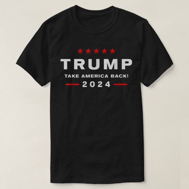 Camiseta Donald Trump 2024 Take America Back Election - The (Diseño del anverso)