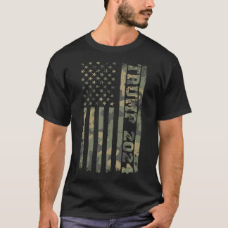 Camiseta Donald Trump 2024 - Vintage bandera camo-estadouni