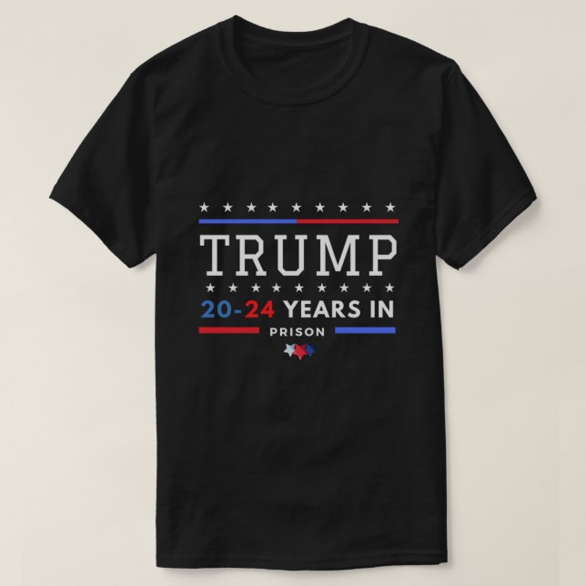 Camiseta Donald Trump 20-24 años en prisión Essenti camiset (Diseño del anverso)