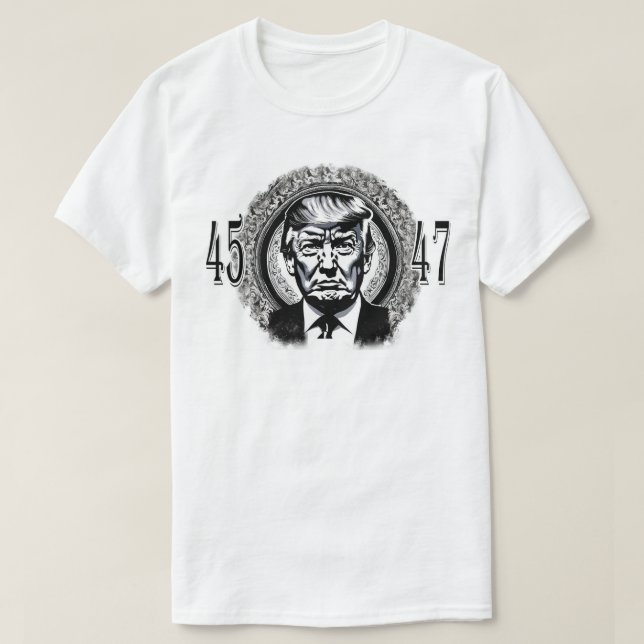 Camiseta Donald Trump 45/47 (Diseño del anverso)