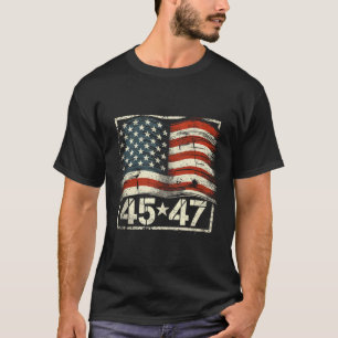 Camiseta Donald Trump 45 47 Inauguración de presidente 2025