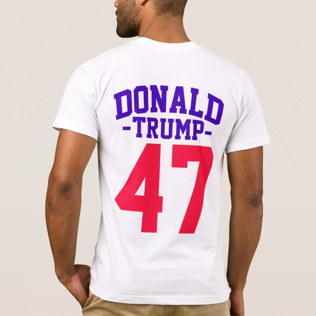 Camiseta Donald Trump 47 elecciones presidenciales 2024 (Reverso)