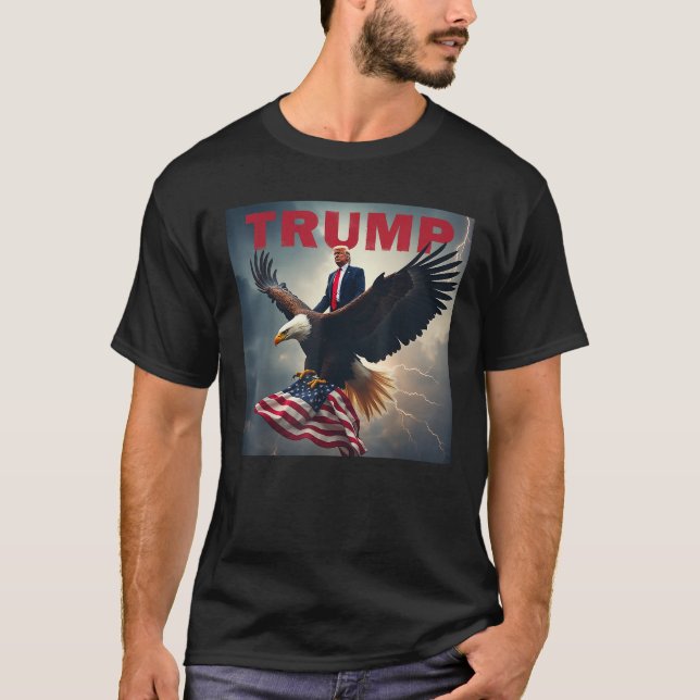 Camiseta Donald Trump águila presidente de Estados Unidos (Anverso)
