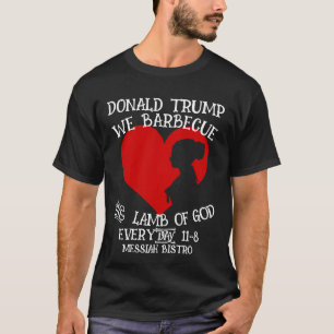 CAMISETA DONALD TRUMP BARBECAMOS LA CAPA DE DIOS TODOS LOS 