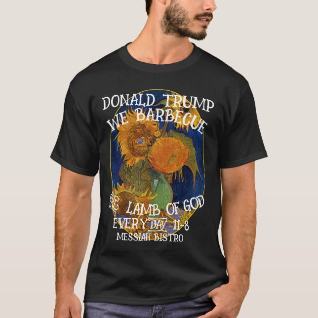 CAMISETA DONALD TRUMP BARBECAMOS LA CAPA DE DIOS TODOS LOS  (Anverso)