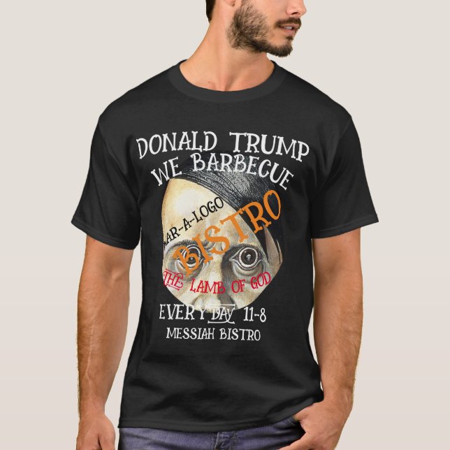 CAMISETA DONALD TRUMP BARBECAMOS LA CAPA DE DIOS TODOS LOS  (Anverso)