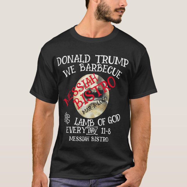 CAMISETA DONALD TRUMP BARBECAMOS LA CAPA DE DIOS TODOS LOS  (Anverso)
