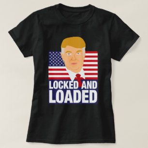 Camiseta Donald Trump bloqueado y cargado