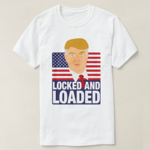 Camiseta Donald Trump bloqueado y cargado