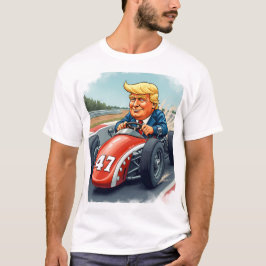 Camiseta Donald Trump, campeón de carreras de autos