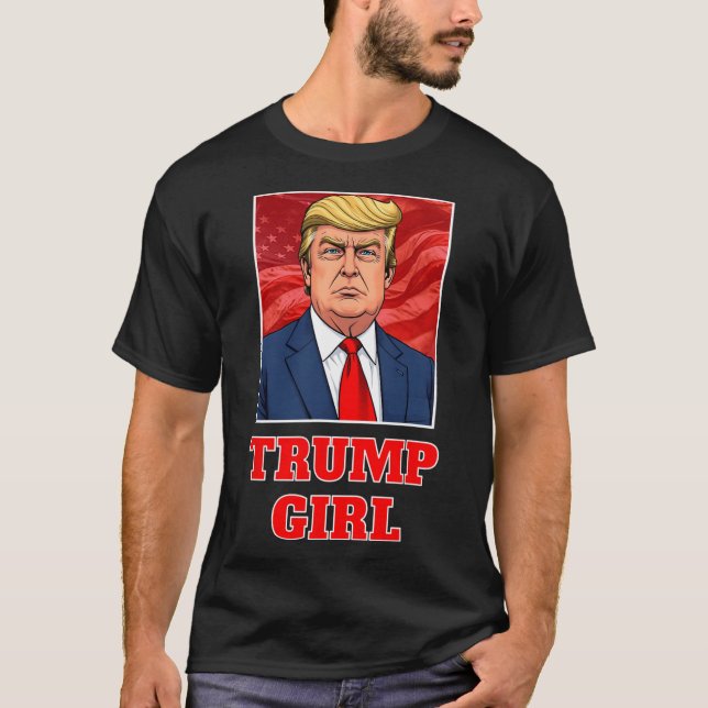 Camiseta Donald Trump Chica divertida gran presidente estad (Anverso)