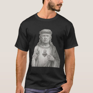 Camiseta Donald Trump como Jesús - Fe y patriotismo para C