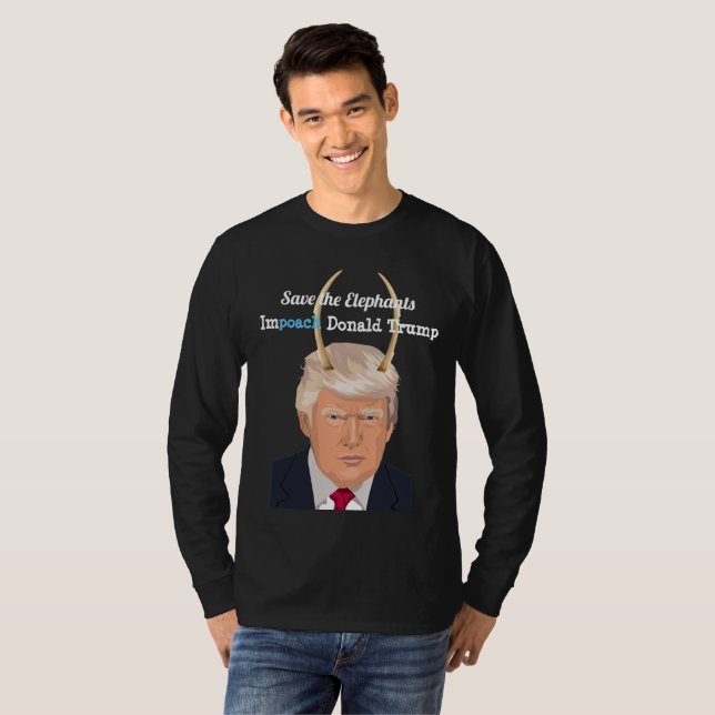 Camiseta Donald Trump con los cuernos del diablo del (Anverso completo)