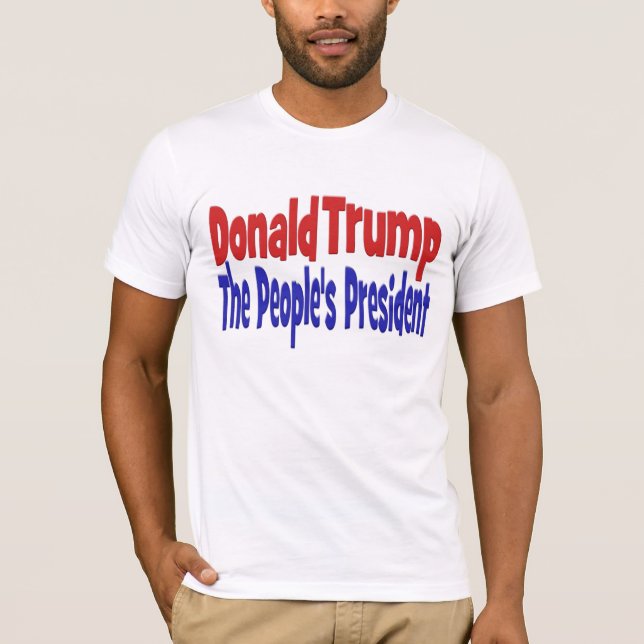 Camiseta Donald Trump el presidente del pueblo rojo (Anverso)