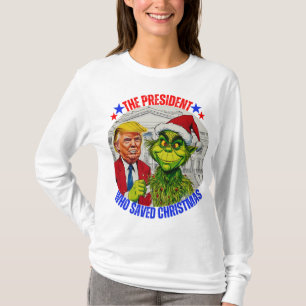 CAMISETA DONALD TRUMP - EL PRESIDENTE QUE SALVÓ NAVIDADES