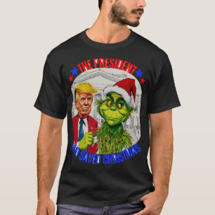 CAMISETA DONALD TRUMP - EL PRESIDENTE QUE SALVÓ NAVIDADES
