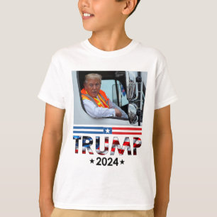 Camiseta Donald Trump En El Equipo De Camiones De Garbyge G