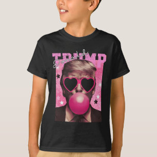 Camiseta Donald Trump Espuma de burbuja Agujas rosadas