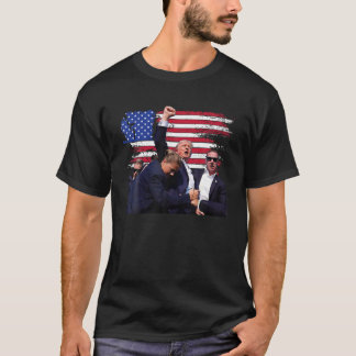 Camiseta Donald Trump Fist Saluda al norteamericano Butler 