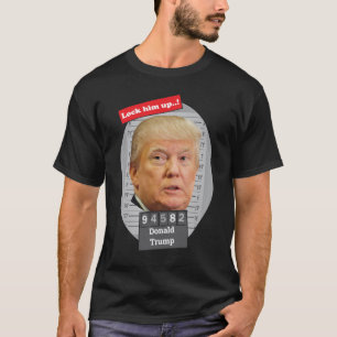 Camiseta DONALD TRUMP 🤣 Funny Mugshot Novedad Encerrarlo