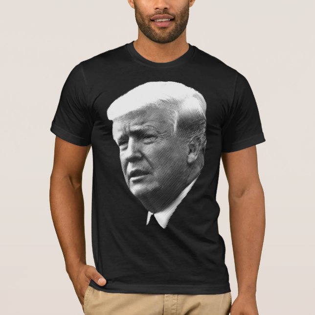 Camiseta Donald Trump hace frente al retrato (Anverso)