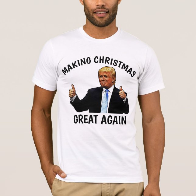 CAMISETA DONALD TRUMP HACE GRANDES A LOS NAVIDADES OTRA VEZ (Anverso)