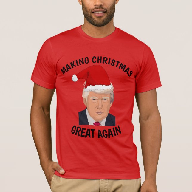 CAMISETA DONALD TRUMP HACE GRANDES A LOS NAVIDADES OTRA VEZ (Anverso)