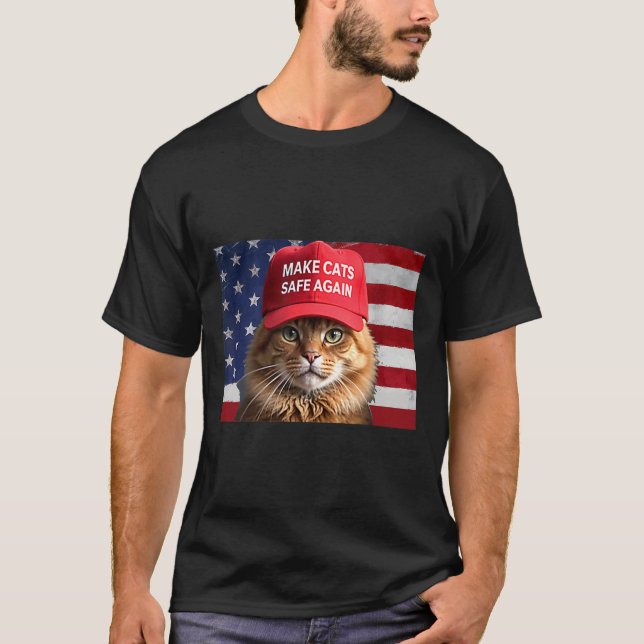 Camiseta Donald Trump hace que los gatos vuelvan a estar se (Anverso)