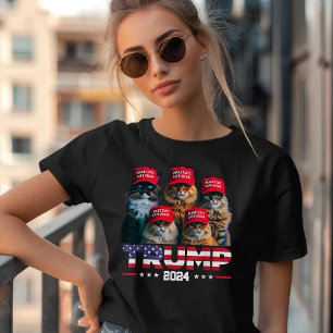 Camiseta Donald Trump hace que los gatos vuelvan a estar se
