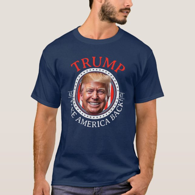 Camiseta Donald Trump J.D. Vance recuperó a Estados Unidos (Anverso)