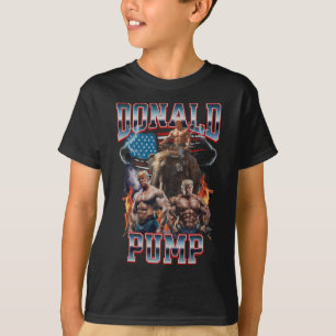 Camiseta Donald Trump: la cubierta de la bomba de gimnasia