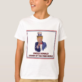 Camiseta ¡Donald Trump/líder del tío Sam del mundo libre!