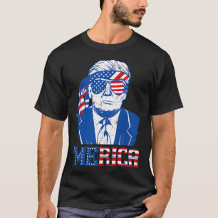 Camiseta Donald Trump Merica Trump Derriba La Bandera Estad