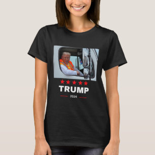 Camiseta Donald Trump monta en camión de basura 2