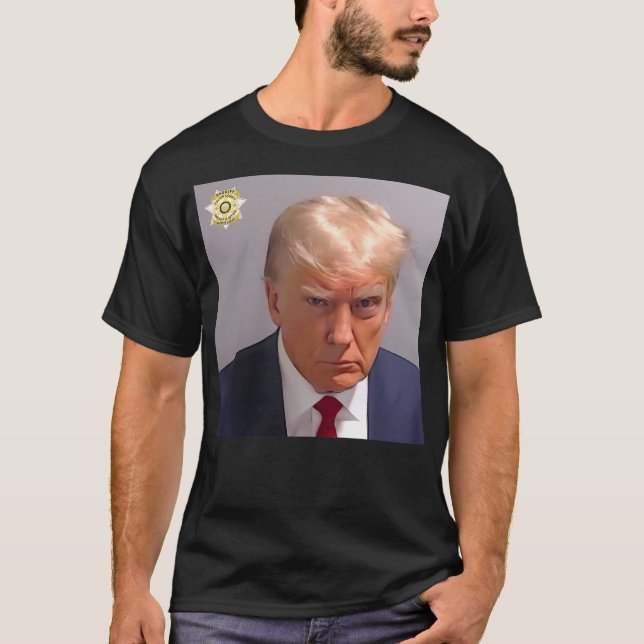 Camiseta Donald Trump Mug Shot (Anverso)