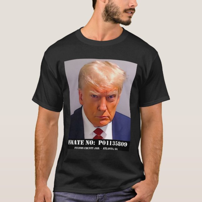 Camiseta Donald Trump Mug Shot (Anverso)