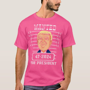 Camiseta Donald Trump Mugshot Trump 2024 Trump para preside