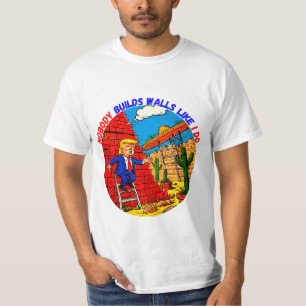 CAMISETA DONALD TRUMP- NADIE CONSTRUYE PAREDES COMO YO