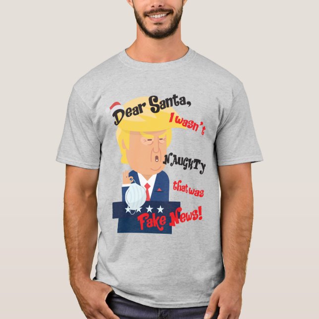 Camiseta Donald Trump: Navidades desnudos frente a la másca (Anverso)