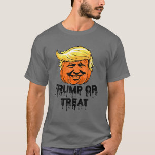 Camiseta Donald Trump O Trate La Calabaza Asustada En Hallo