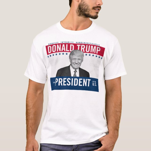 Camiseta Donald Trump para el presidente (Anverso)