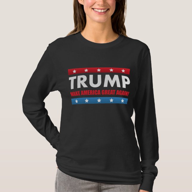 Camiseta Donald Trump para el presidente (Anverso)