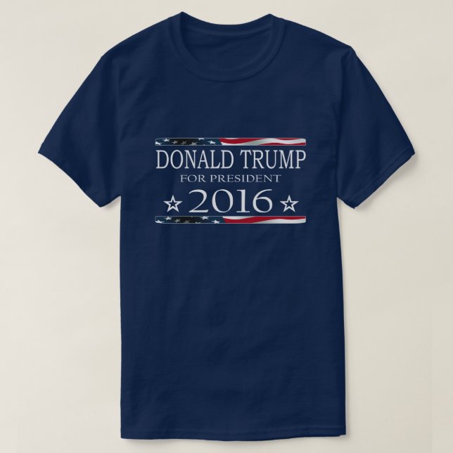 Camiseta Donald Trump para el presidente 2016 (Diseño del anverso)