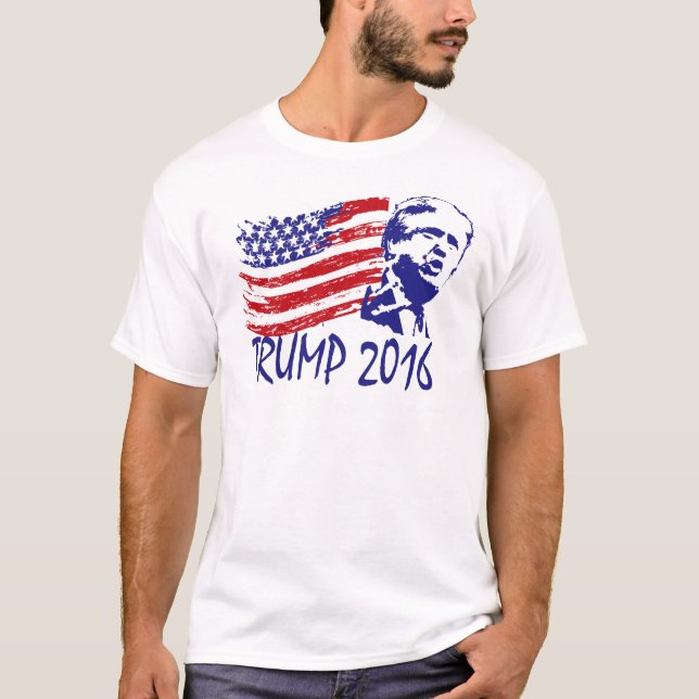 Camiseta Donald Trump para el presidente 2016 - republicano (Anverso)