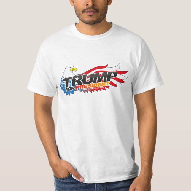 Camiseta Donald Trump para el presidente Tee (Anverso)