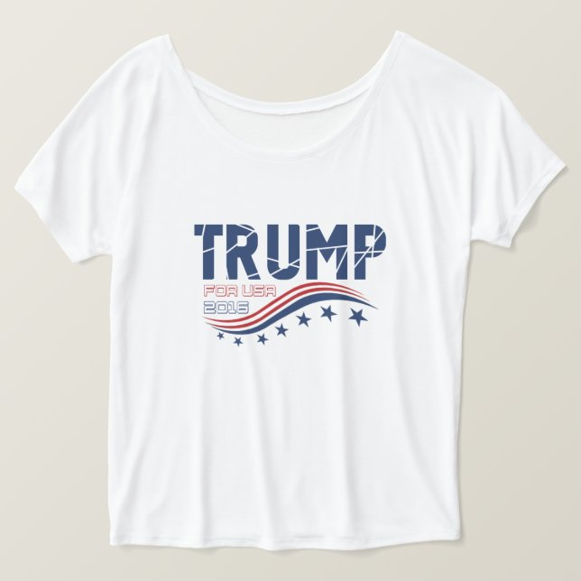 Camiseta Donald Trump para Estados Unidos (Anverso del diseño)
