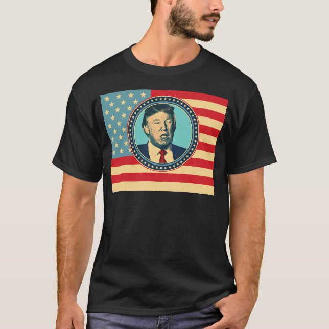 Camiseta donald trump para presidente (Anverso)