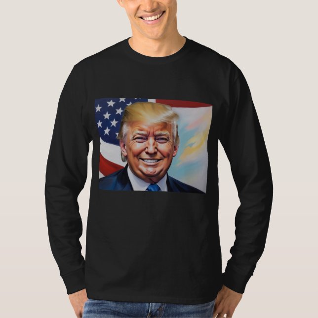Camiseta Donald Trump para presidente 2024 (Anverso)